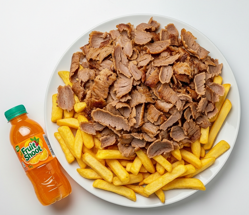 Kids Donner Meat With Chips 